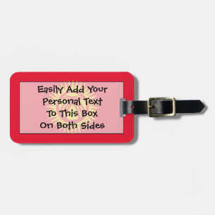 Flag of Kyrgyzstan Easy ID Personal Luggage Tag