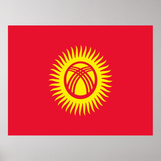 Flag of Kyrgyzstan Poster (Front)