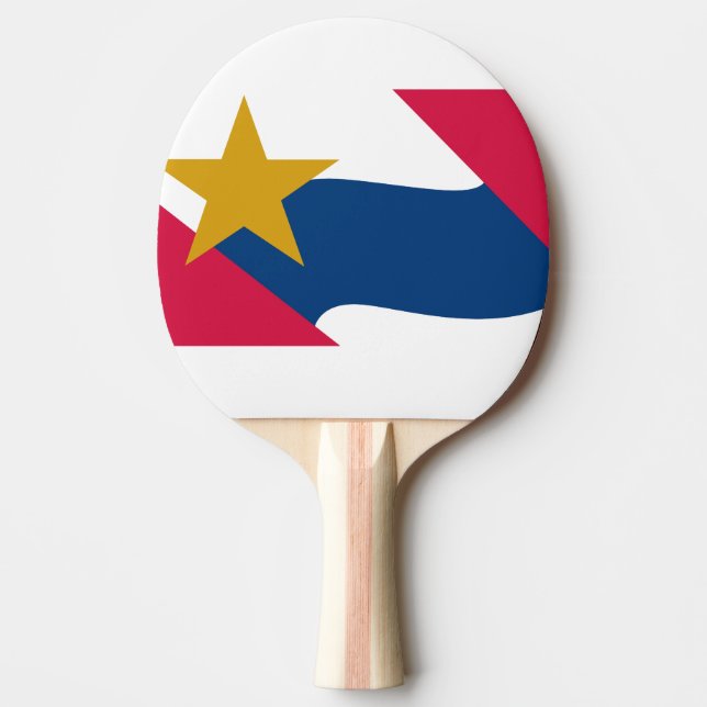 Flag of Lafayette, Indiana Ping Pong Paddle (Front)