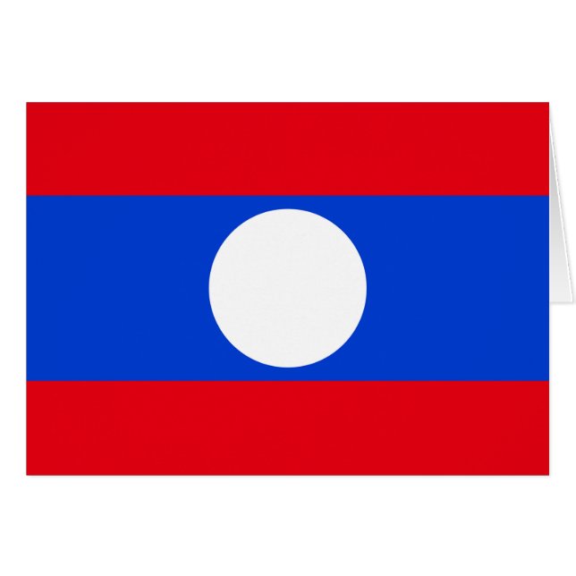 Flag of Laos (Front Horizontal)