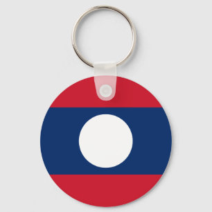 Flag of Laos - Laotian flag - ທຸງຊາດ Key Ring