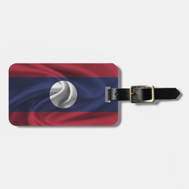 Flag Of Laos Luggage Tag (Front Horizontal)