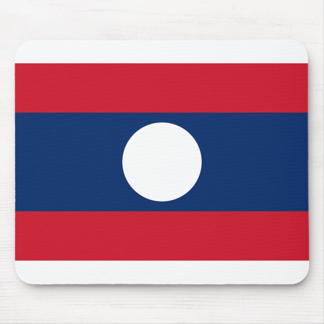 Flag of Laos Mouse Pad (Front)