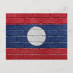 Flag of Laos Postcard