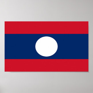 Flag of Laos Poster