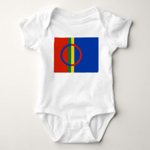 Flag of Lapland (Christmas) (Sami) (Laplander) Baby Bodysuit