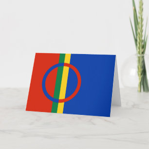 Flag of Lapland (Christmas) (Sami) (Laplander) Card