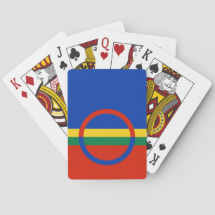 Flag of Lapland (Christmas) (Sami) (Laplander) Playing Cards