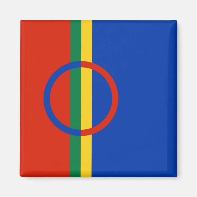 Flag of Lapland (Sápmi) Magnet (Front)
