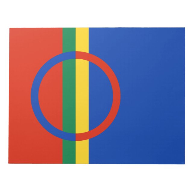Flag of Lapland (Sápmi) Notepad (Front)
