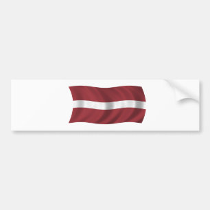 Flag of Latvia Bumper Sticker