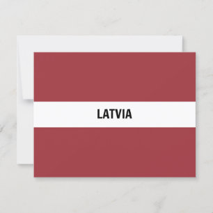 Flag of Latvia Card