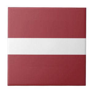 Flag of Latvia Ceramic Tile