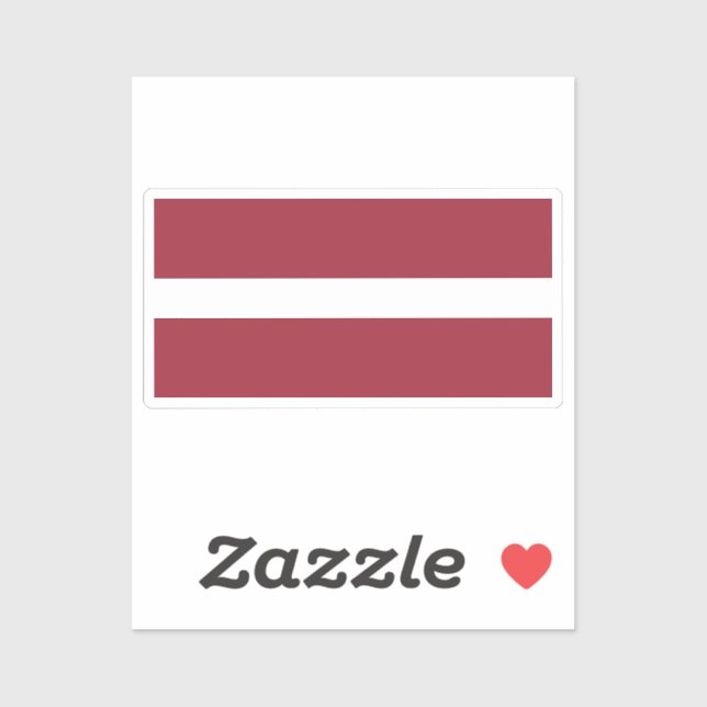 Flag of Latvia custom-cut  (Sheet)