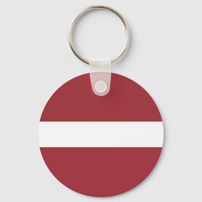Flag of Latvia Key Ring (Front)