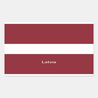 Flag of Latvia Rectangular Sticker
