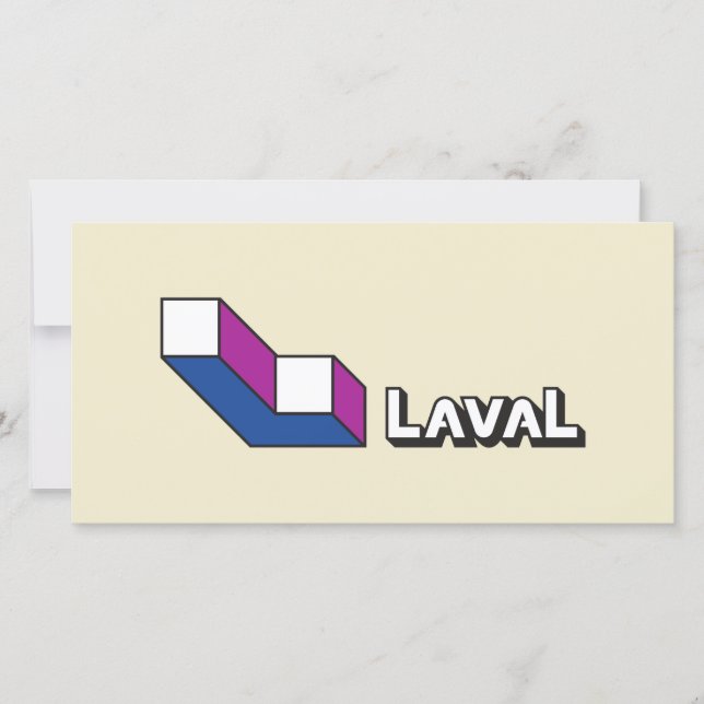 Flag of Laval (Quebec, Canada) Card (Front)