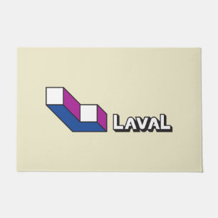 Flag of Laval (Quebec, Canada) Doormat