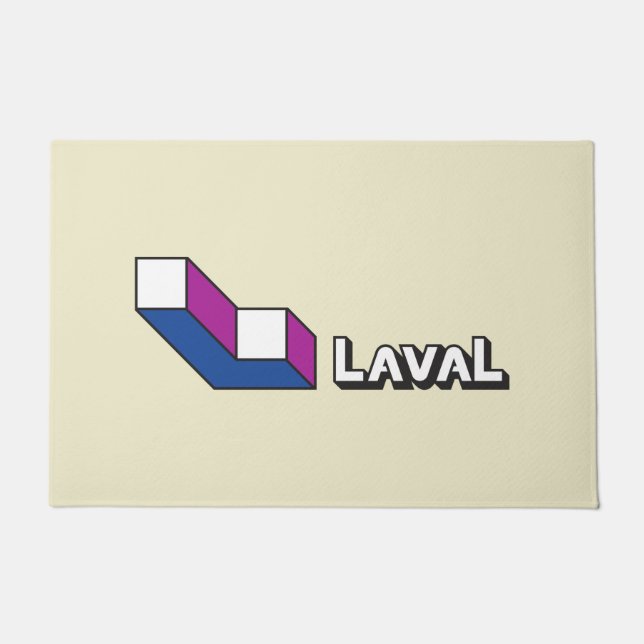 Flag of Laval (Quebec, Canada) Doormat (Front)