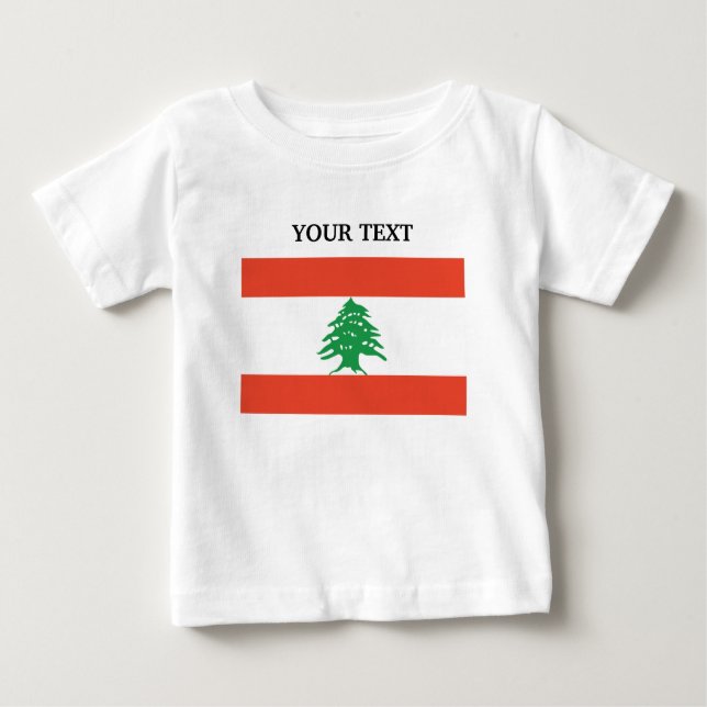 Flag of Lebanon Baby T-Shirt (Front)