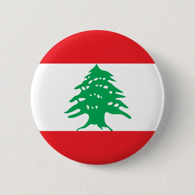 Flag of Lebanon Button (Front)