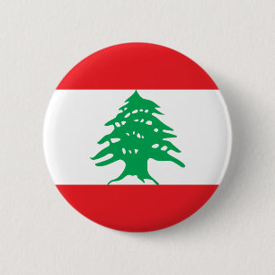 Flag of Lebanon Button