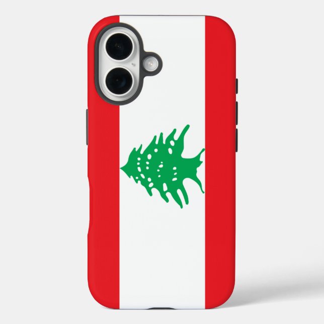 Flag of Lebanon Case-Mate iPhone Case (Back)