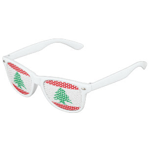 Flag of Lebanon, Fun Lebanese Flag Kids Sunglasses