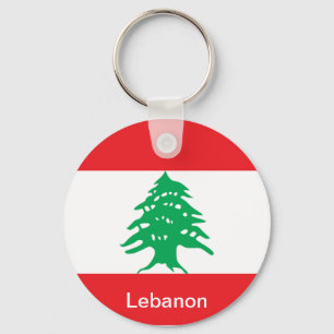 Flag of Lebanon Key Ring