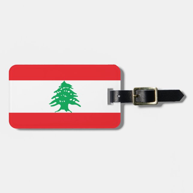 Flag of Lebanon Luggage Tag (Front Horizontal)
