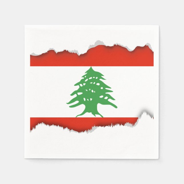 Flag of Lebanon Napkin (Front)