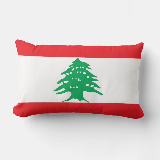 Flag of Lebanon pillow (Front)