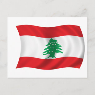 Flag of Lebanon Postcard