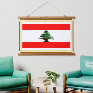 Flag of Lebanon Wall Art Tapestry