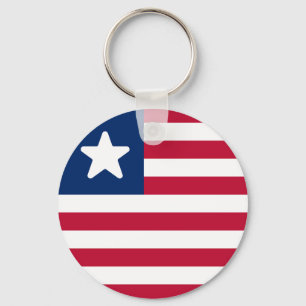Flag of Liberia Key Ring