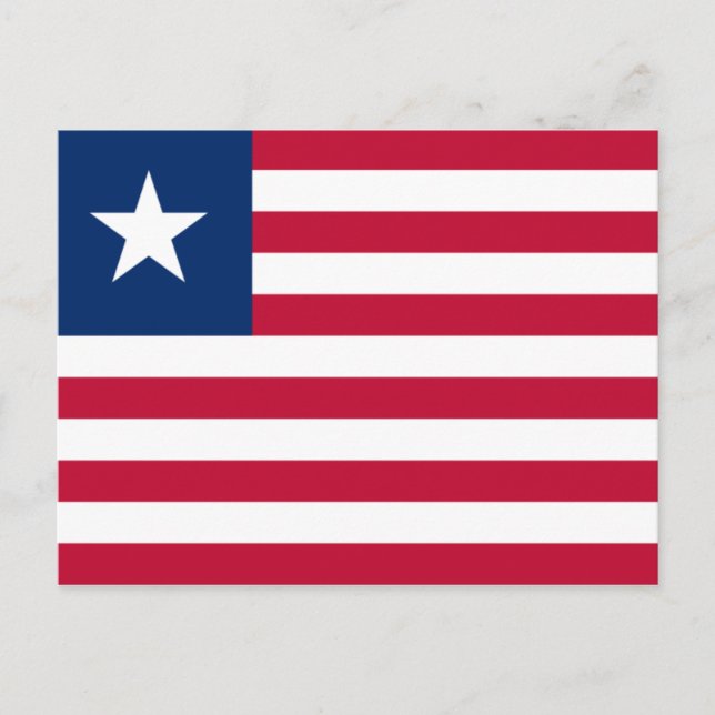 Flag of Liberia Postcard (Front)