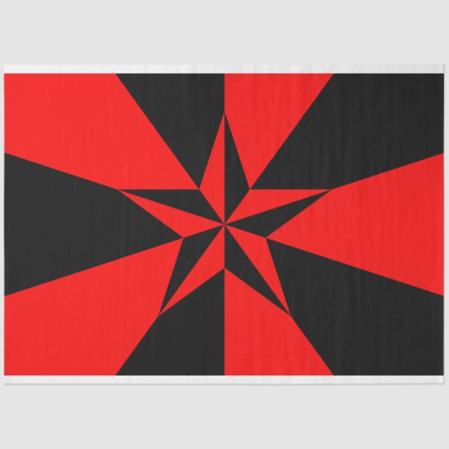 Flag of Libertarian Socialism Tissue Paper (Front)