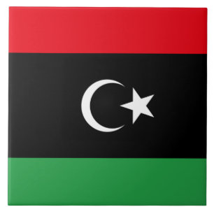Flag of Libya Ceramic Tile