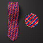 Flag of Liechtenstein Pattern Tie<br><div class="desc">Flag of Liechtenstein Pattern Necktie highlights the national colours of the country from a distance by employing a clever angled design. Upon closer inspection,  the seamless repeatable pattern of tiny flags showcases the country's national banner in an aesthetically pleasing way.</div>