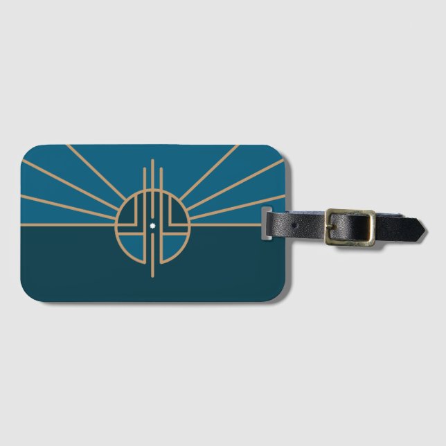 Flag of Lincoln, Nebraska Luggage Tag (Front Horizontal)