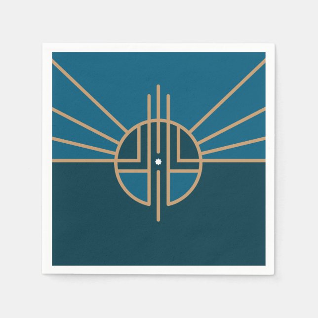 Flag of Lincoln, Nebraska Napkin (Front)