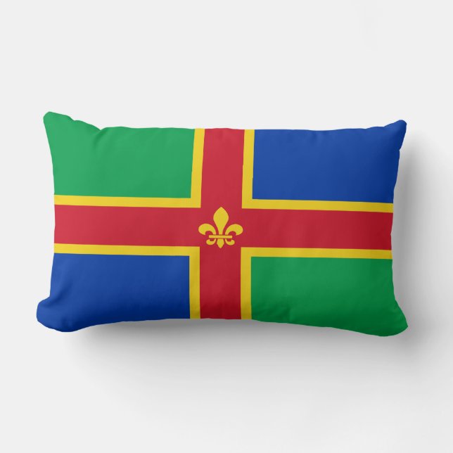Flag of Lincolnshire Lumbar Pillow (Front)