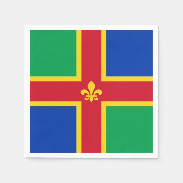 Flag of Lincolnshire Napkins (Front)