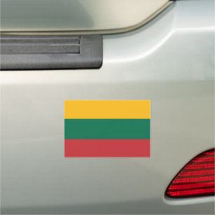 Flag of Lithuania Car Magnet
