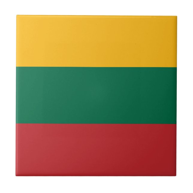 Flag of Lithuania Ceramic Tile (Front)