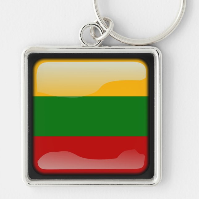 Flag of Lithuania Key Ring (Front)