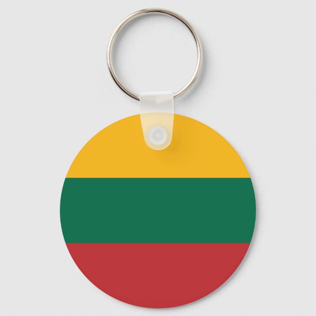 Flag of Lithuania Key Ring (Front)