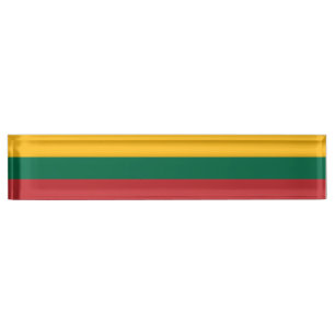Flag of Lithuania Nameplate