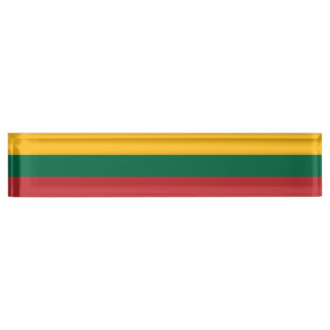 Flag of Lithuania Nameplate (Front)
