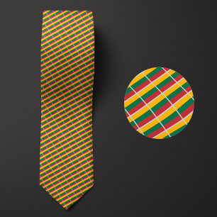 Flag of Lithuania Pattern Necktie highlights the n